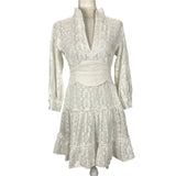 Anna Mason Ivory Broderie Anglais Dress XS