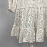 Anna Mason Ivory Broderie Anglais Dress XS