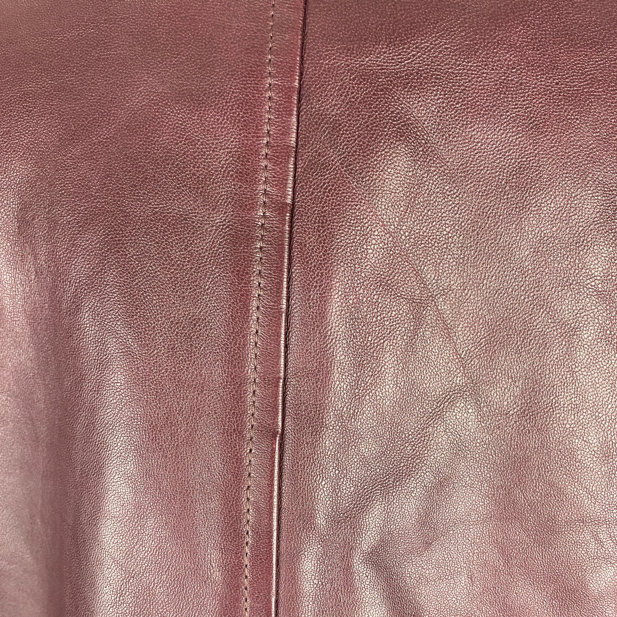Sezane New £330 Burgundy Lambskin Swing Jacket S-M