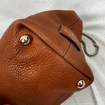 Valentino Tan Pebbled Leather Rockstud Spike Tote Bag