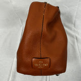 Valentino Tan Pebbled Leather Rockstud Spike Tote Bag