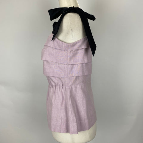 Anna Mason Brand New Lilac Cotton Mademoiselle Top M