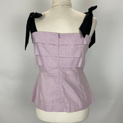 Anna Mason Brand New Lilac Cotton Mademoiselle Top M