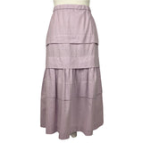 Anna Mason Brand New Lilac Cotton Mademoiselle Skirt XS