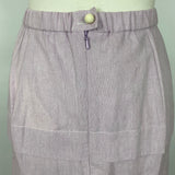 Anna Mason Brand New Lilac Cotton Mademoiselle Skirt XS