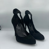 Sergio Rossi Black Suede High Vamp Heels 38.5