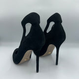 Sergio Rossi Black Suede High Vamp Heels 38.5