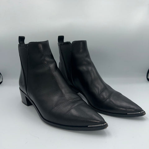 Acne Studios Black Leather Jensen Ankle Boots 40