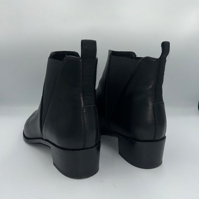 Acne Studios Black Leather Jensen Ankle Boots 40