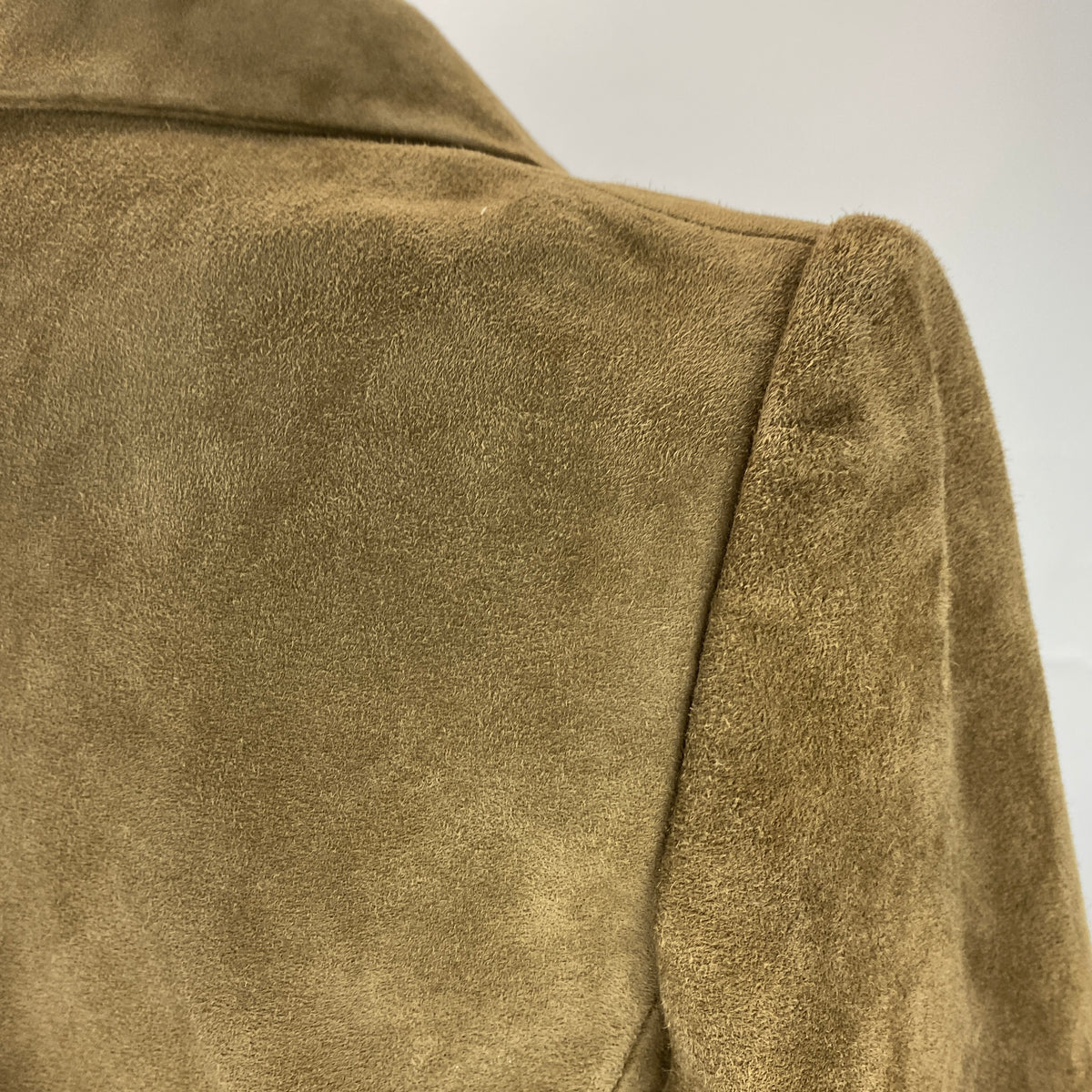 Ba&Sh New £420 Khaki Suede Crop Morfeo Jacket S-M