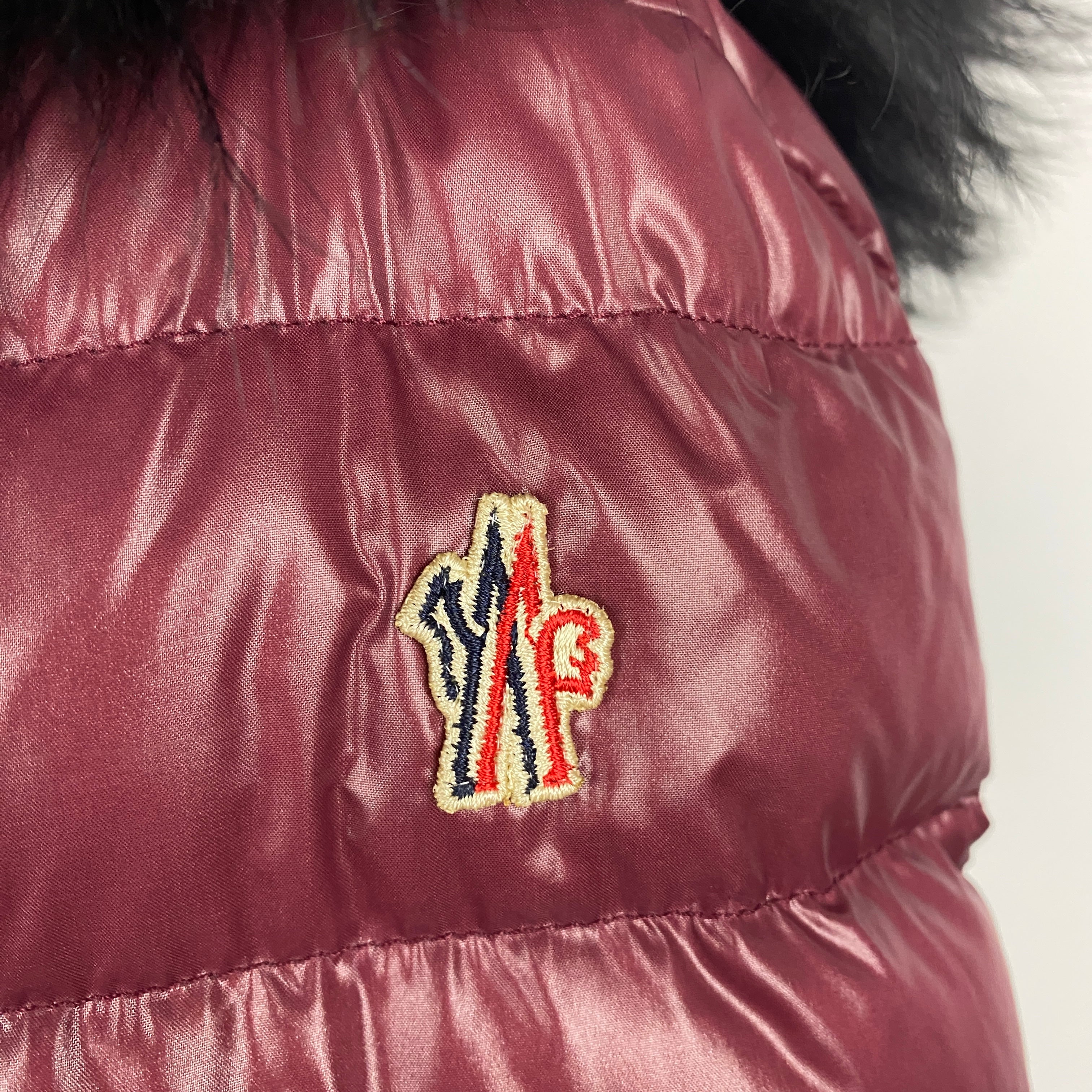 Moncler £1800 Berry Quilted Beverley Ski Jacket S