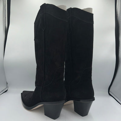 Paris Texas Brand New £610 Black Suede Sedona Cowboy Boots 40