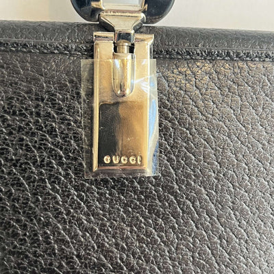 Gucci Brand New Black Snap Closure Leather Wallet