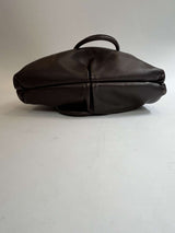 Salvatore Ferragamo Chocolate Leather Shoulder Bag