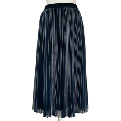 Weekend Max Mara Brand New Navy Sunray Net Skirt M