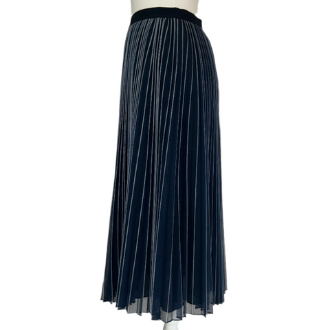 Weekend Max Mara Brand New Navy Sunray Net Skirt M