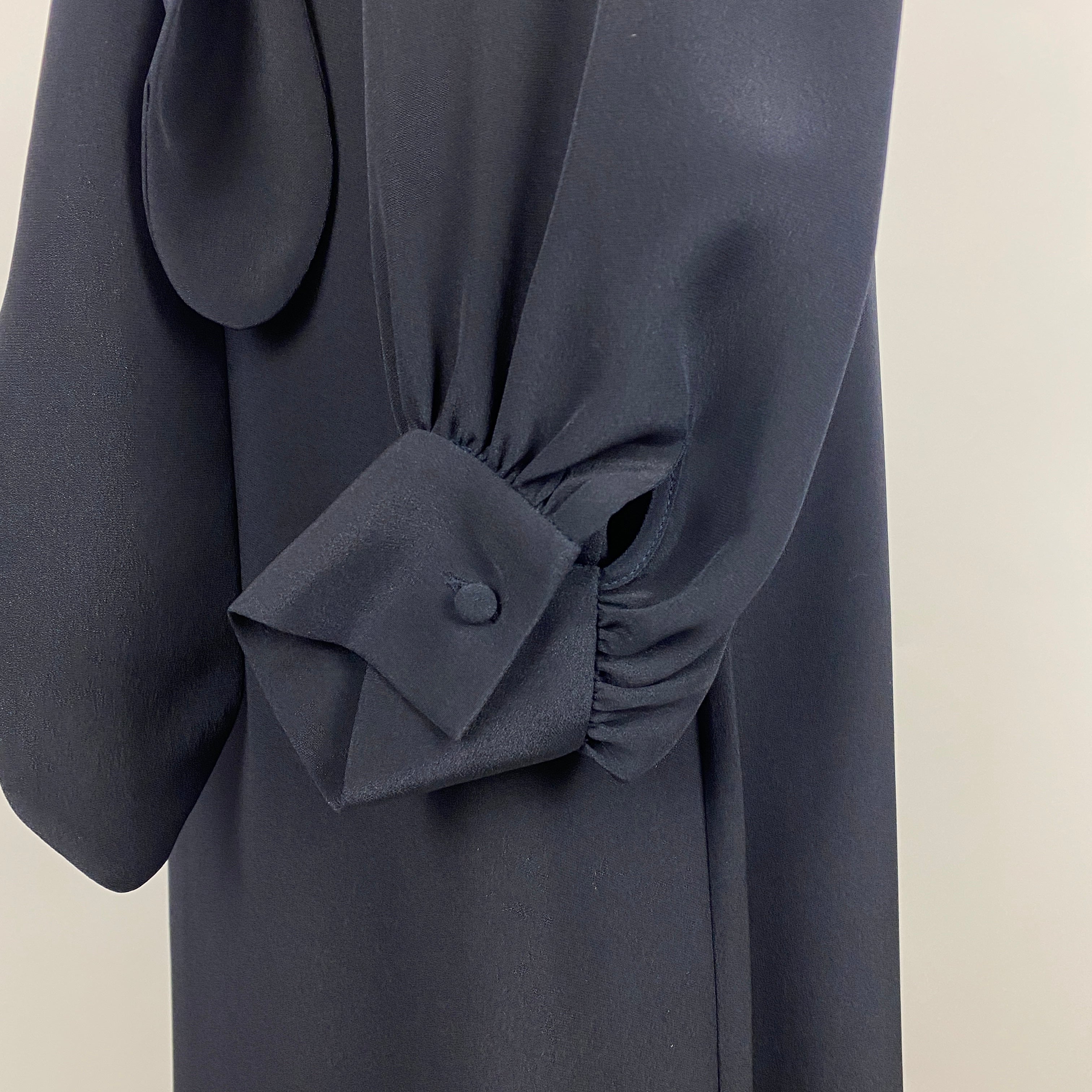 Goat New £690 Navy Silk Eveline Maxi Dress L