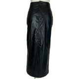 Isabel Marant Etoile New £395 Black Vegan Leather Breanne Skirt XXS