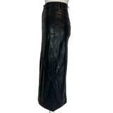 Isabel Marant Etoile New £395 Black Vegan Leather Breanne Skirt XXS