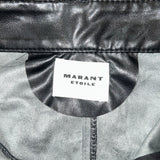 Isabel Marant Etoile New £395 Black Vegan Leather Breanne Skirt XXS