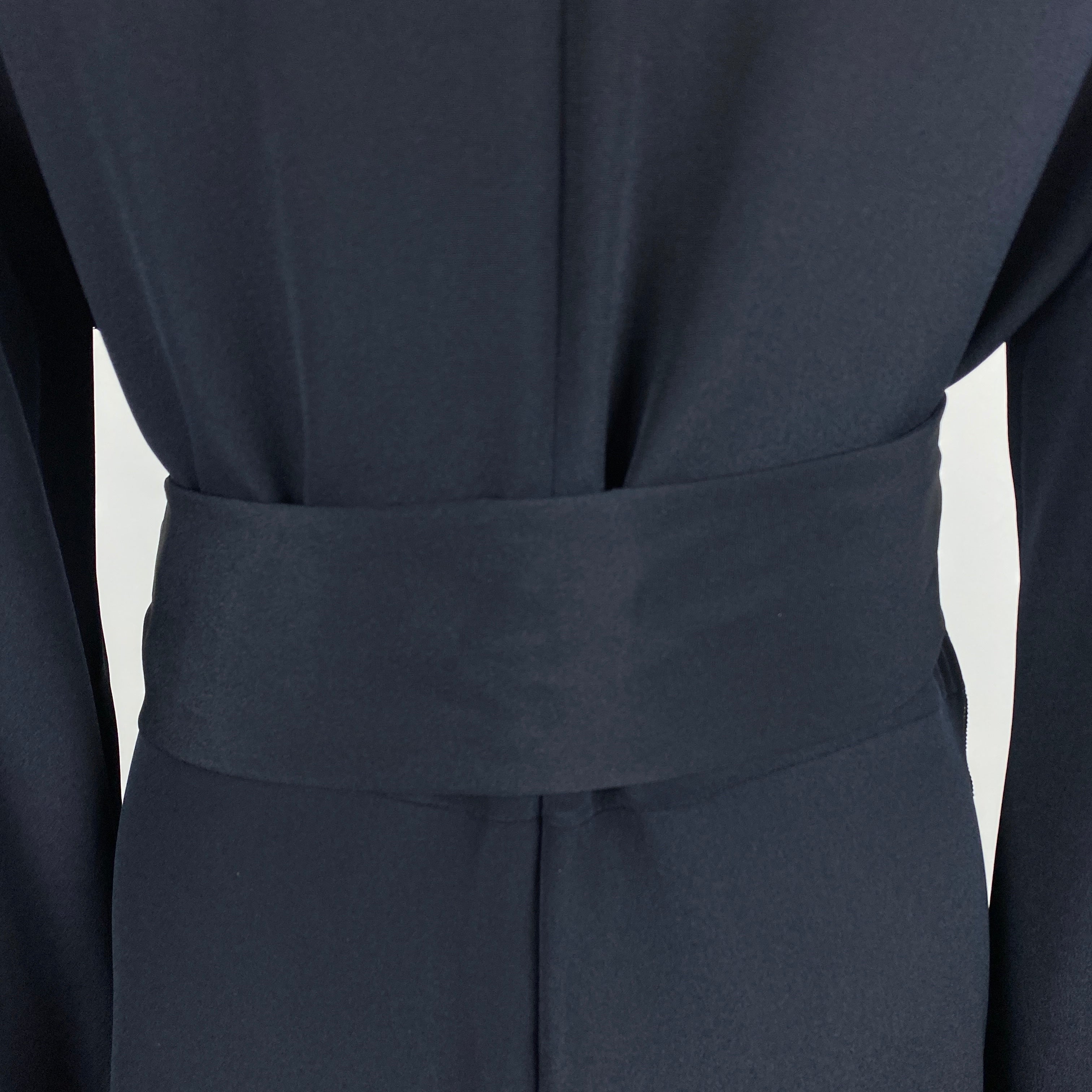 Goat New £690 Navy Silk Eveline Maxi Dress L