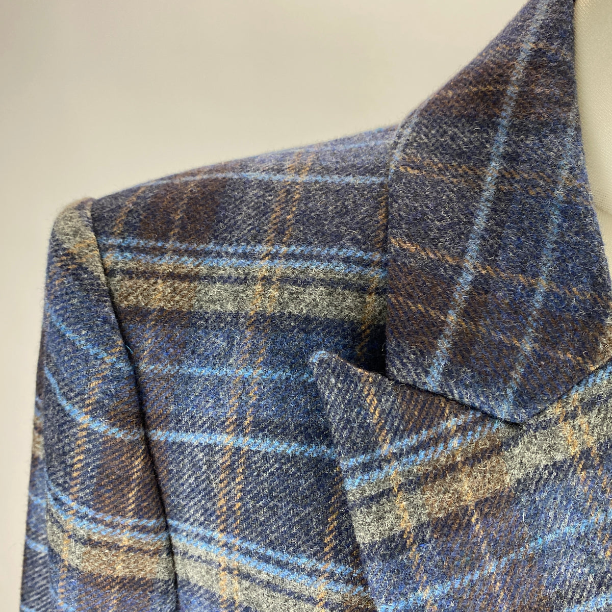 Veronica Beard £548 Blue Check Wool Dickey Jacket M-L