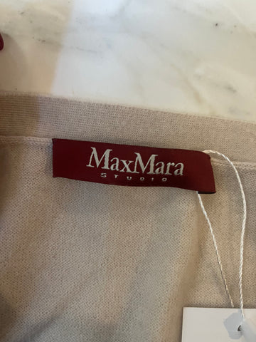 Max Mara Vanilla Wool & Cashmere Knit Longline Cardigan L
