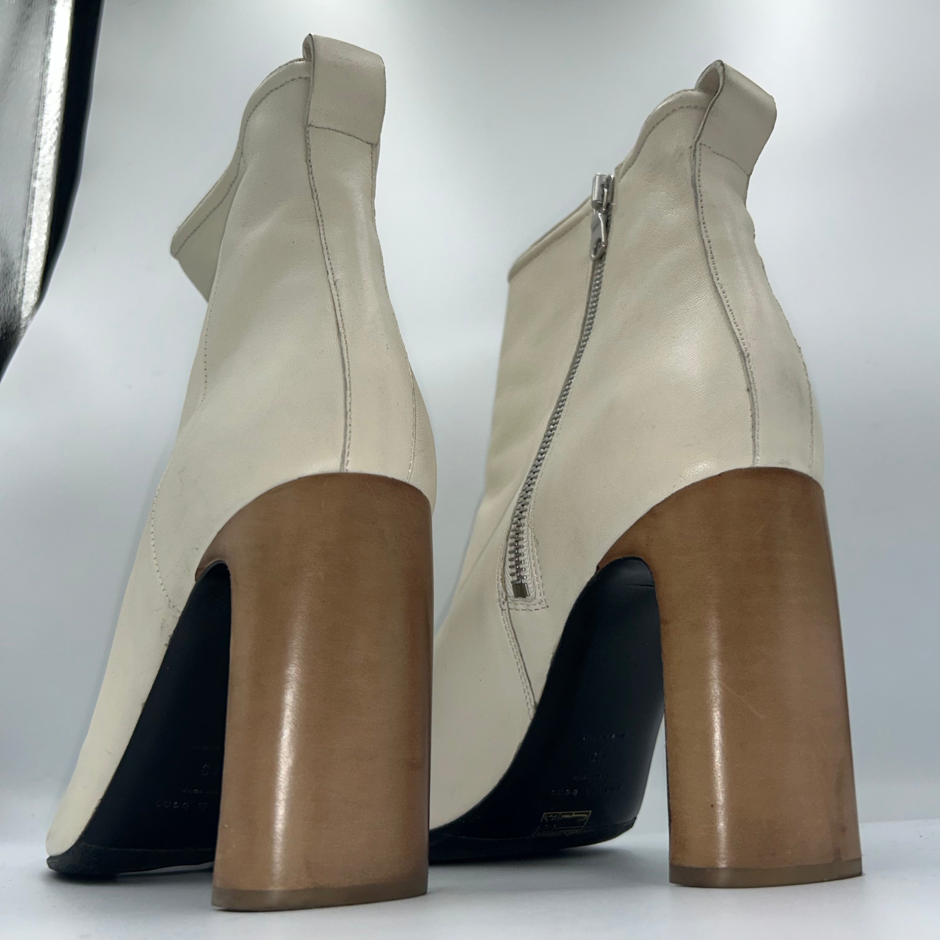 Rag & Bone £550 Ivory Ellis Ankle Boots 40