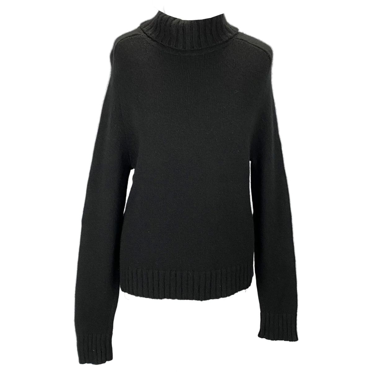 Nili Lotan Black Cashmere Roll Neck Sweater XS-S