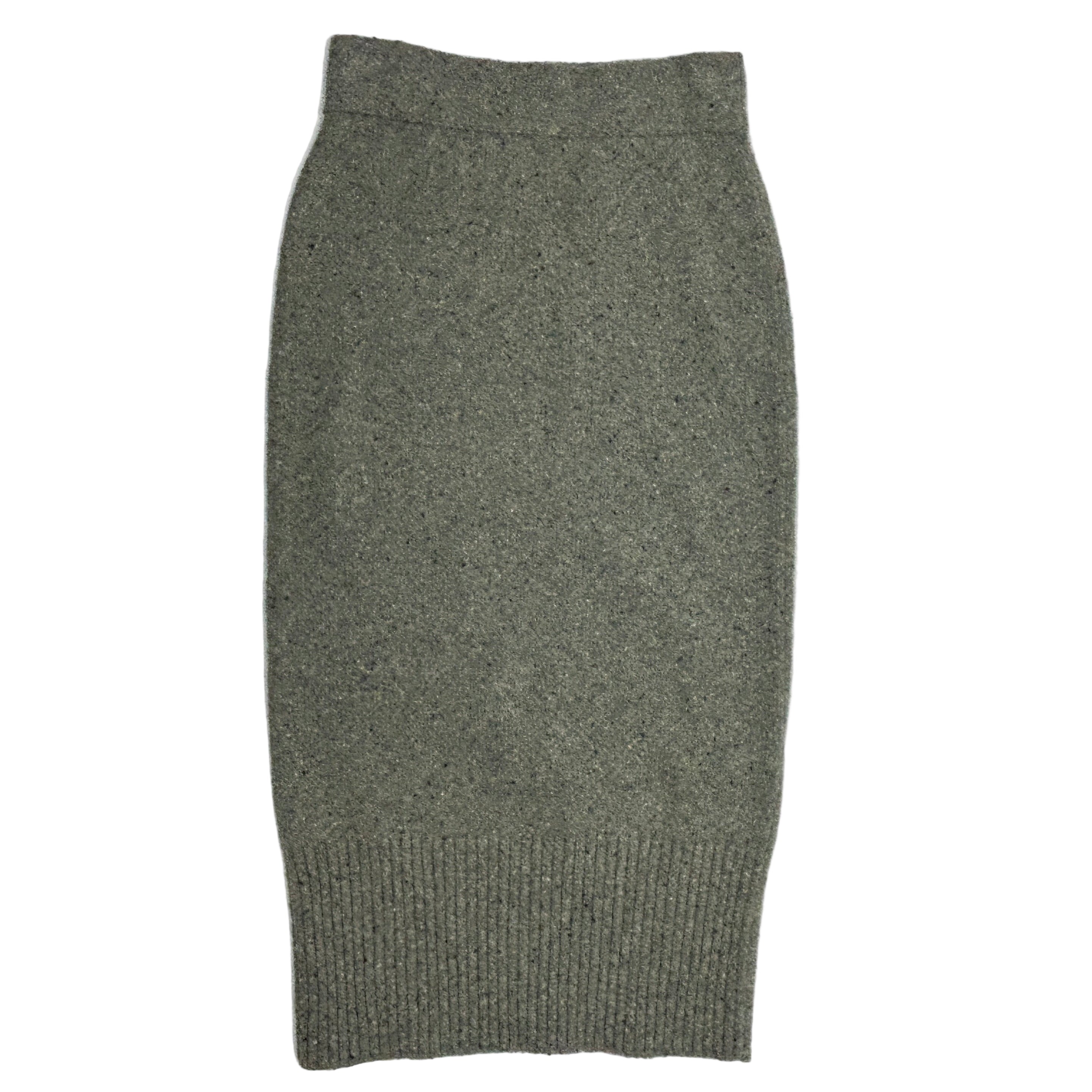 Weekend Max Mara Grey Marl Knit Tube Skirt M