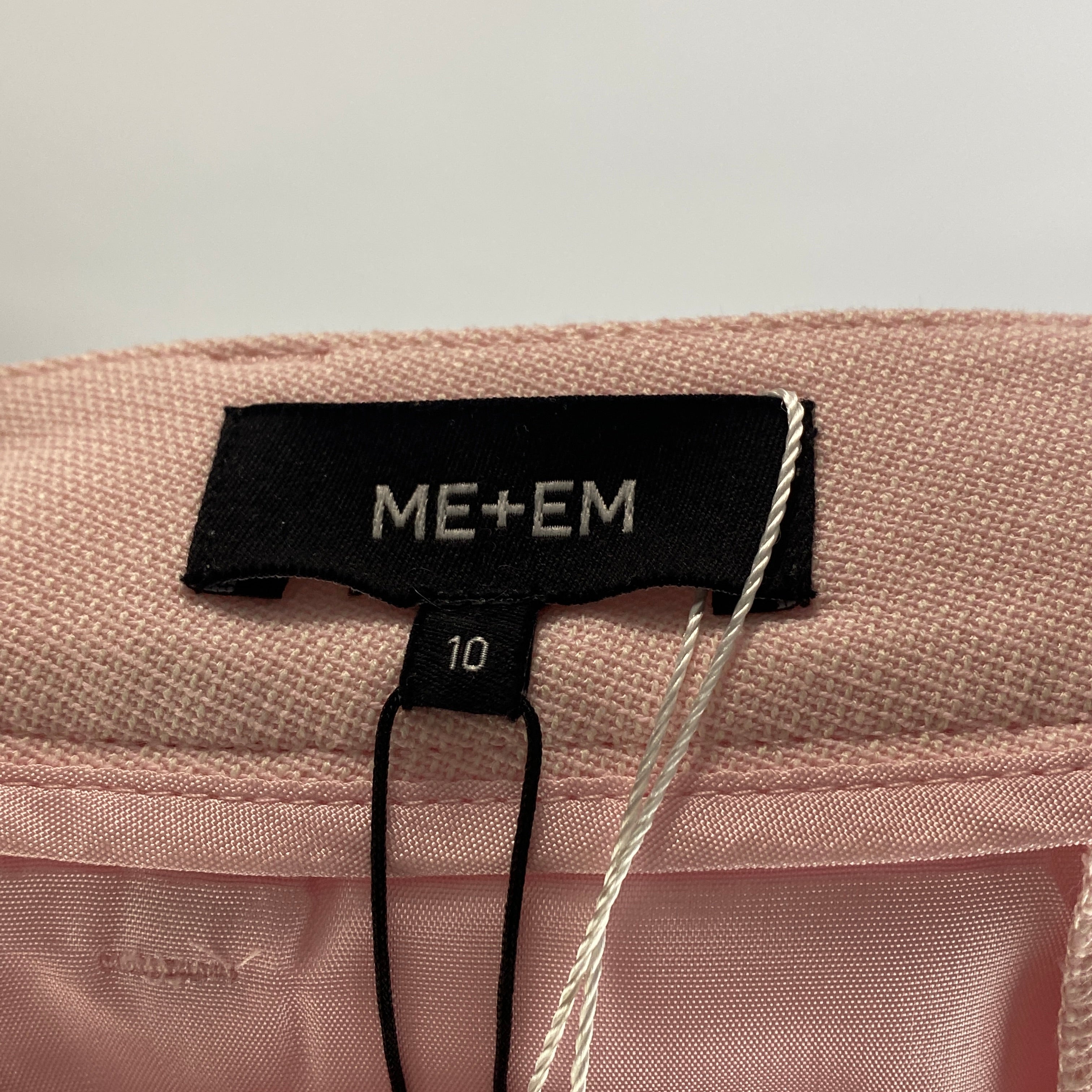 Me&Em New £165 Petal Pink Slim Barrel Trousers S
