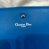 Dior Bright Blue Leather Diorama Wallet of a Chain Bag