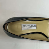 Jimmy Choo Black Patent Kitten Heels 39