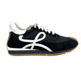 Loewe £550 Black & White Suede Flow Runner Trainers 37