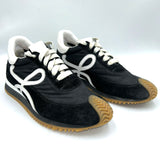 Loewe £550 Black & White Suede Flow Runner Trainers 37