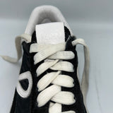 Loewe £550 Black & White Suede Flow Runner Trainers 37