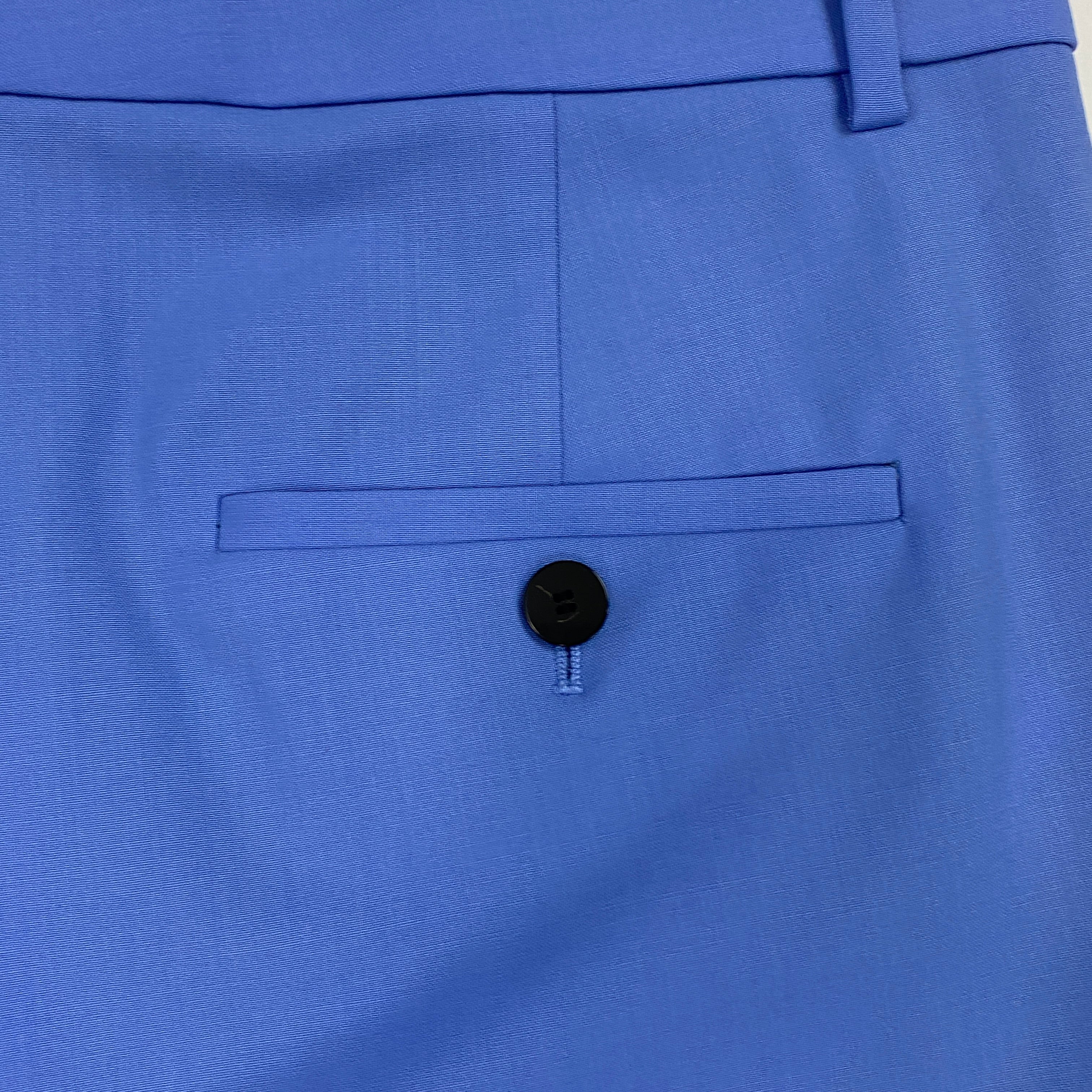 Theory New £225 Periwinkle Wool Treeca Trousers M