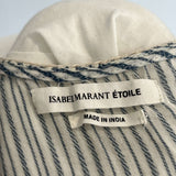 Isabel Marant Etoile Indigo Stipe Cotton Tunic Top S