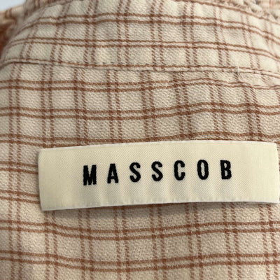 Masscob Cinnamon & Ecru Check Cotton Shirt S