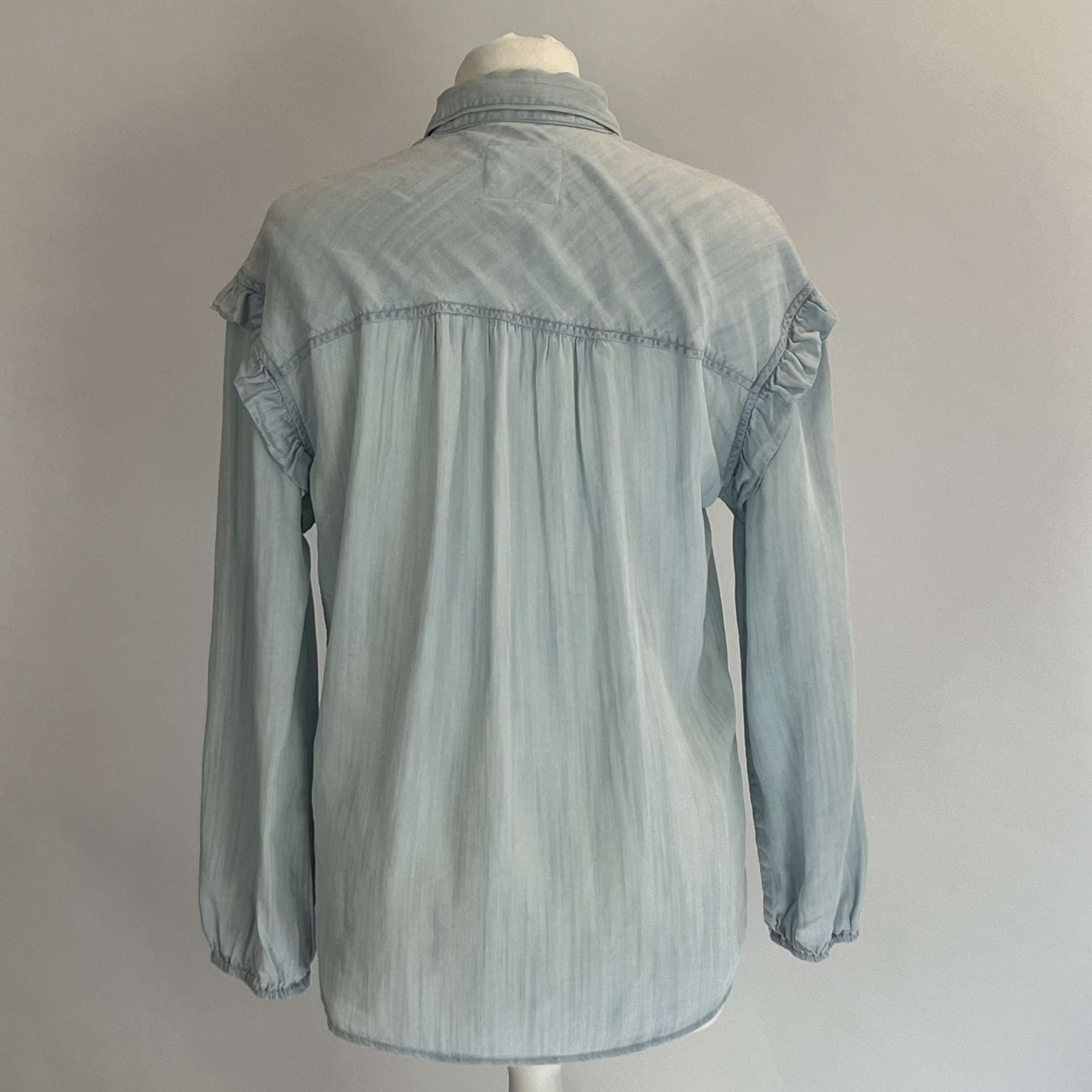 Rails New Pale Blue Tencel Shirt XS
