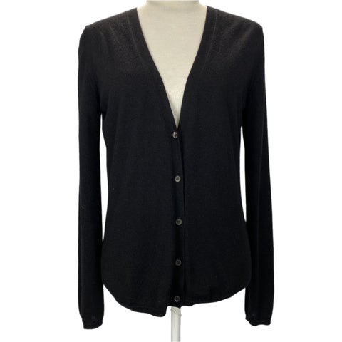 Miu Miu Black Cashmere & Silk Classic Cardigan M