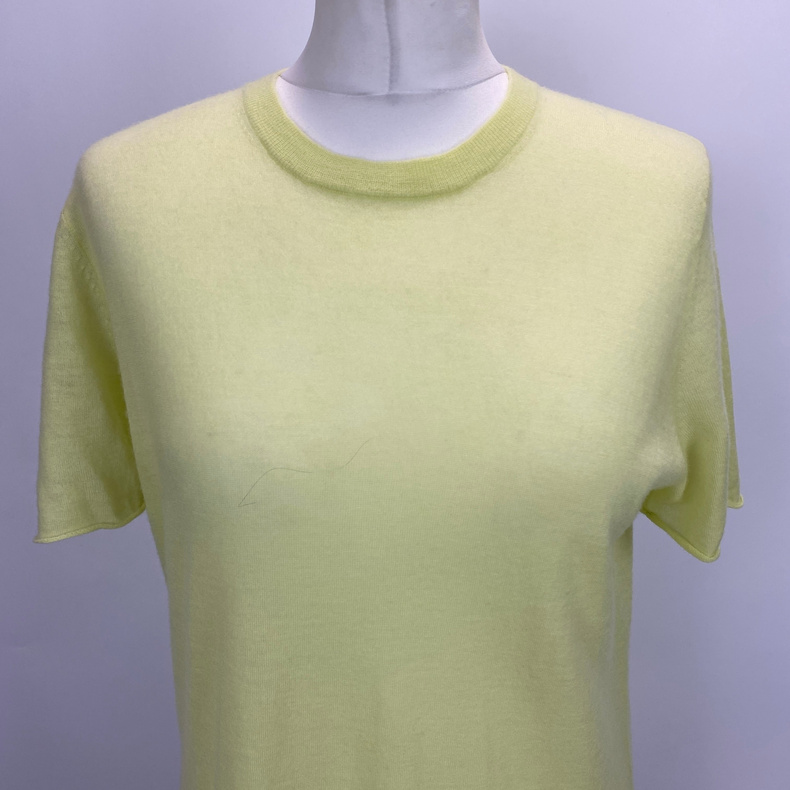 Joseph Lime Cashair Short Sleeve Tee Sweater M