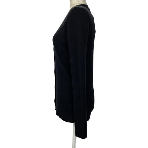 Prada Black Cashmere & Silk Classic Cardigan M