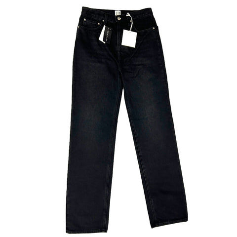 Toteme New £330 Black Denim Classic Cut Jeans 27/32