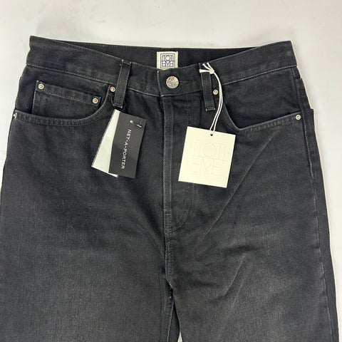 Toteme New £330 Black Denim Classic Cut Jeans 27/32
