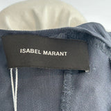 Isabel Marant Smokey Petrol Silk Sleeveless Top XXS