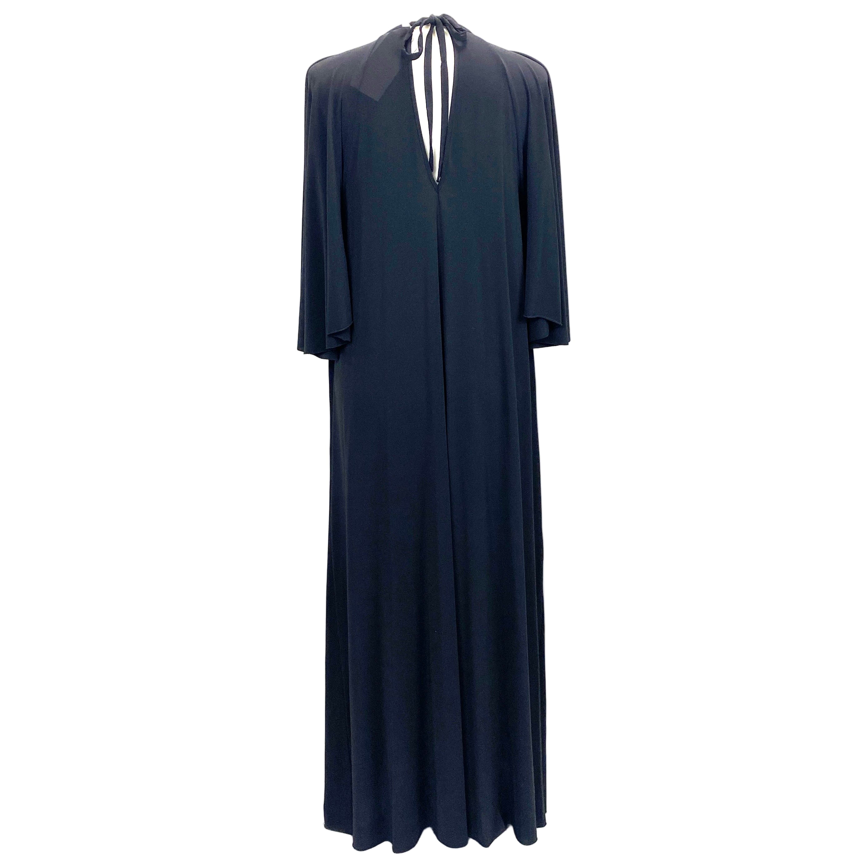 Eres New Black Slinky Maxi Dress M