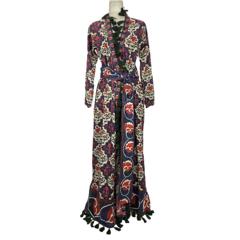 Rhode Resort New £350 Indian Print Jagger Wrap Dress S