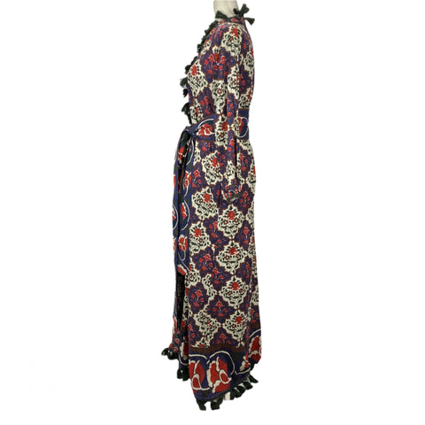 Rhode Resort New £350 Indian Print Jagger Wrap Dress S