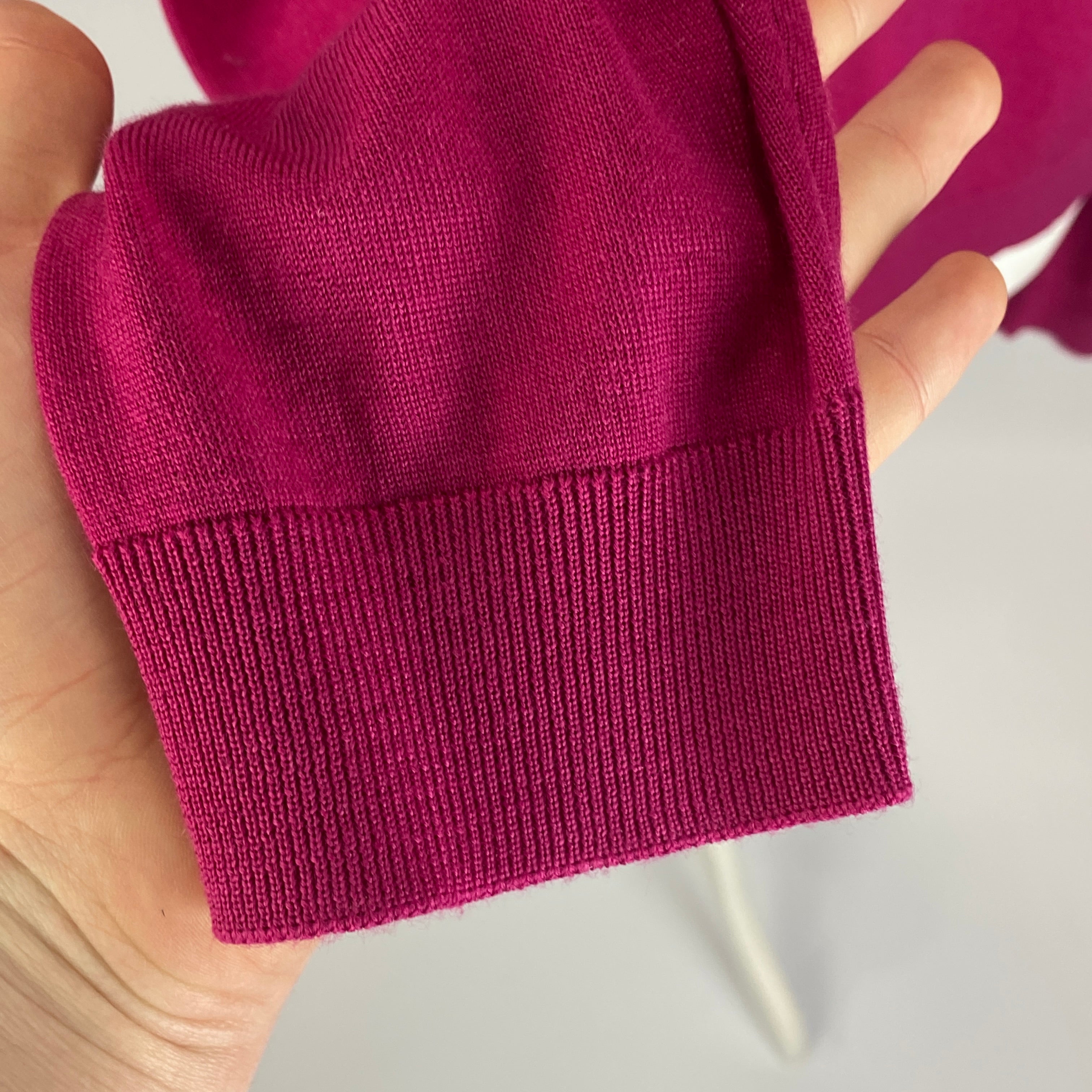 Paul Smith Fucshia Wool Feature Button Cardigan L